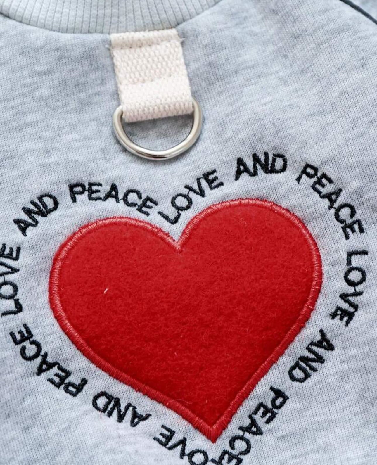 Peace & Love Dog Sweater ❤️🐾