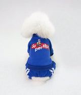 Blue Sportive Pet Jumpsuit