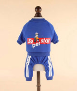 Blue Sportive Pet Jumpsuit