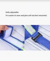 Blue Reflective Raincoat-small & medium Dogs