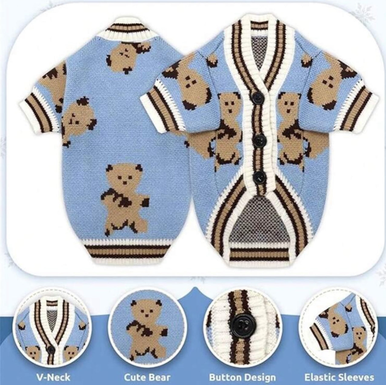 Buttoned Sweater for Dogs