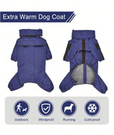 Navy Blue Fleece Raincoat