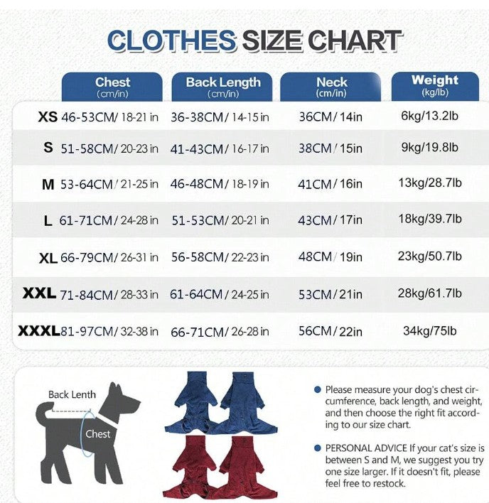 Dog Warm Coat Jacket