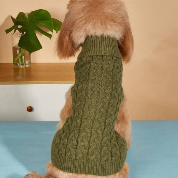 Turtleneck Sweater – Army Green