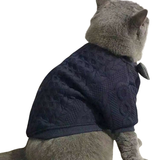 Classic Navy Blue Pet Sweater  🎀
