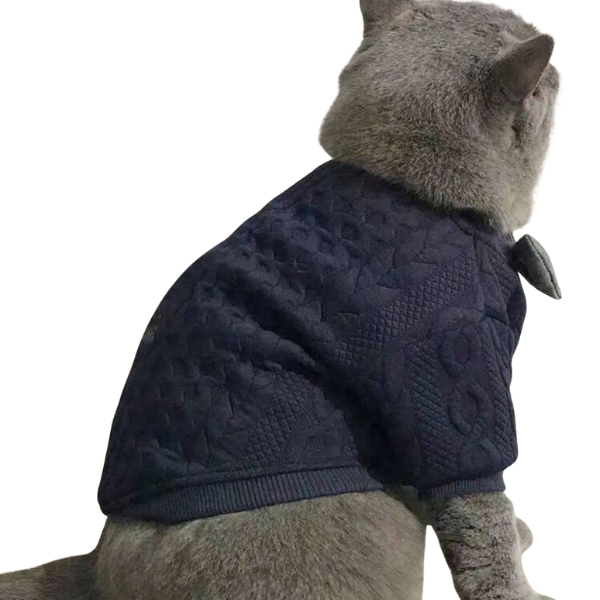 Classic Navy Blue Pet Sweater  🎀