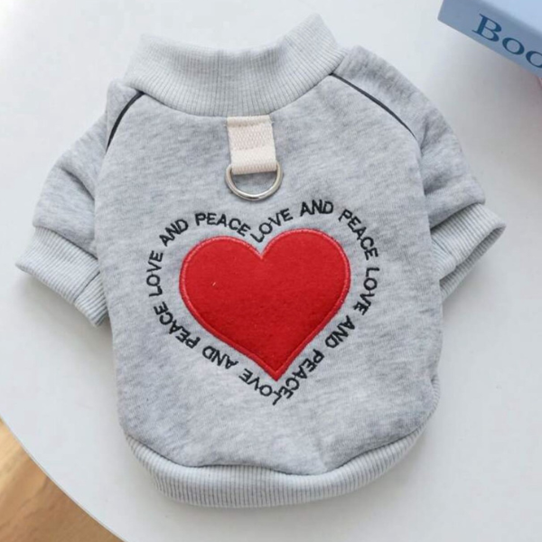 Peace & Love Dog Sweater ❤️🐾