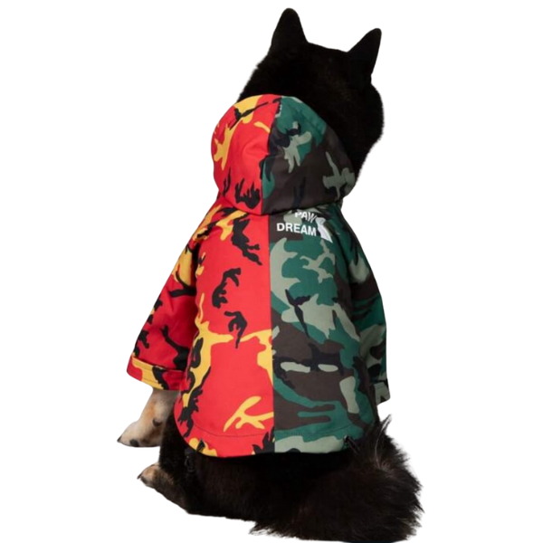 Camouflage-Patterned Raincoat