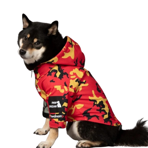 Camouflage-Patterned Raincoat