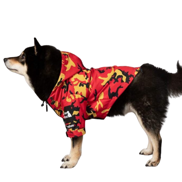 Camouflage-Patterned Raincoat