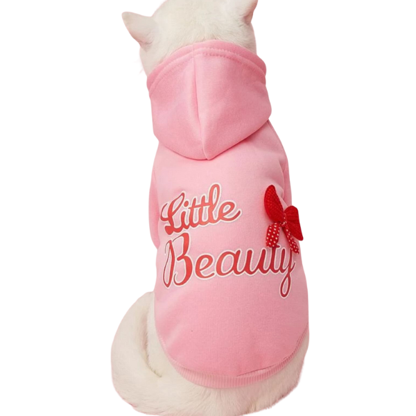 Pink Fleece Hoodie for Pets