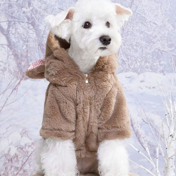 Soft Fur Jacket with Zipper