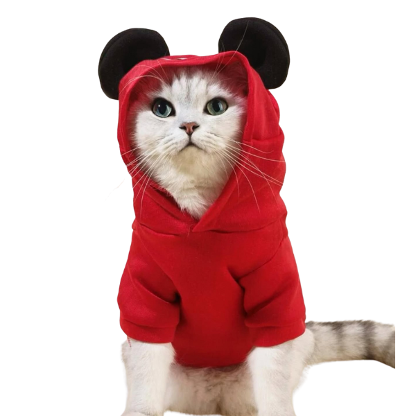 Red Fleece Dog Hoodie