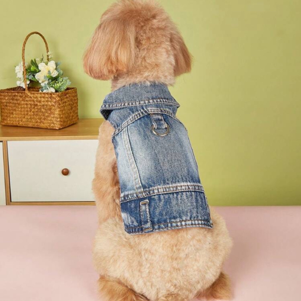 Pet Denim Jeans Vest