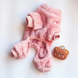 Pink fluffy pet coat