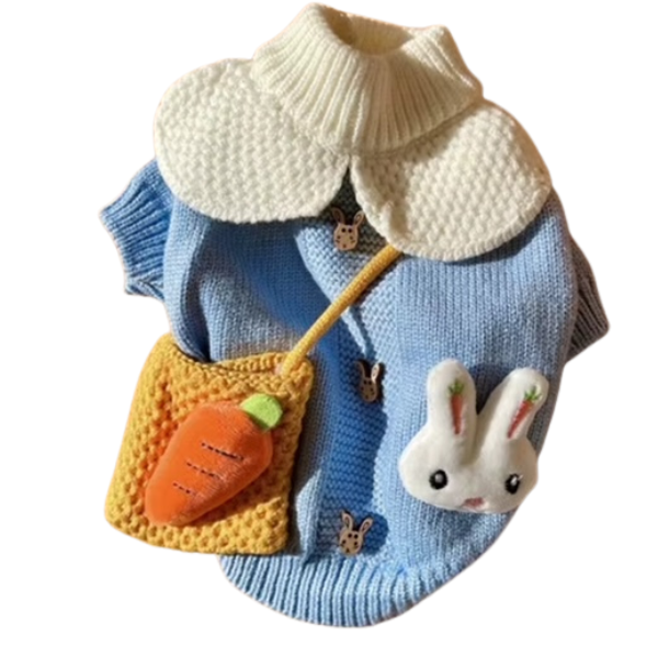 Baby Blue Wool Stretchy Sweater