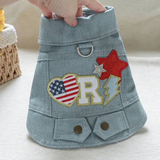 Denim Jeans Vest with Neck