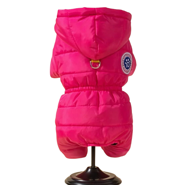 Pink Puffy Jumpsuit for Tiny Puppy
