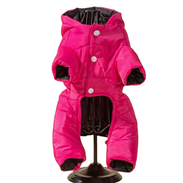 Pink Puffy Jumpsuit for Tiny Puppy