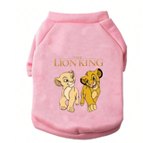 Pink Fleece Cartoon Print