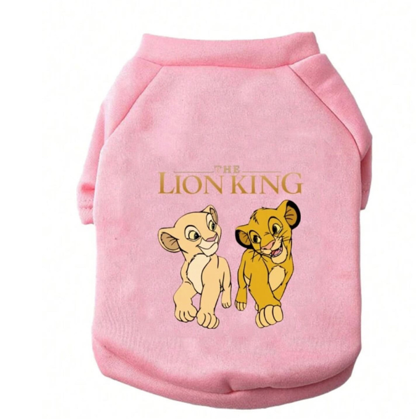 Pink Fleece Cartoon Print