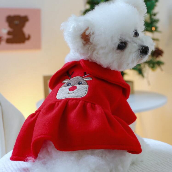 Red Reindeer Pet Dress