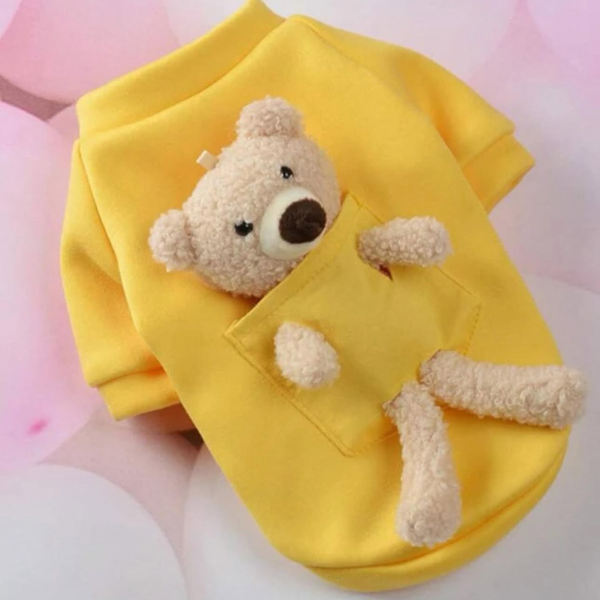 Yellow Fleece Sweatshirt for Tiny